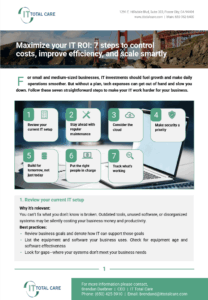 IT Total Care Lead Generation Document - Managed IT Bay Area