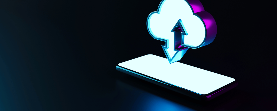 Digital cloud with electronic circuit design representing advanced cloud technology – secure Google Cloud migration services for Bay Area businesses.