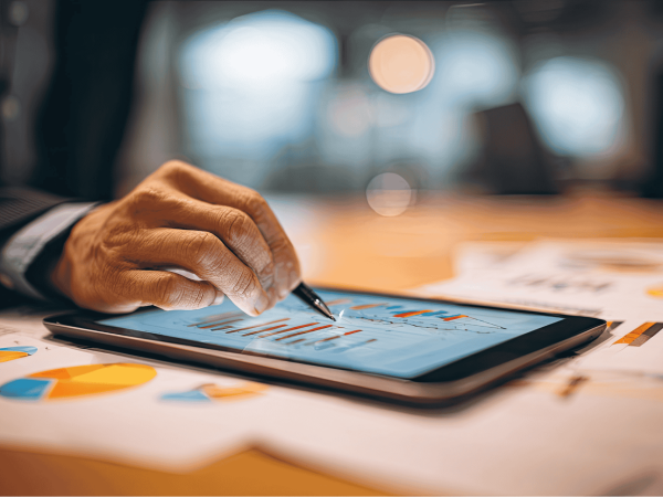 Technology business review analyzing IT performance, system health, and alignment with business goals