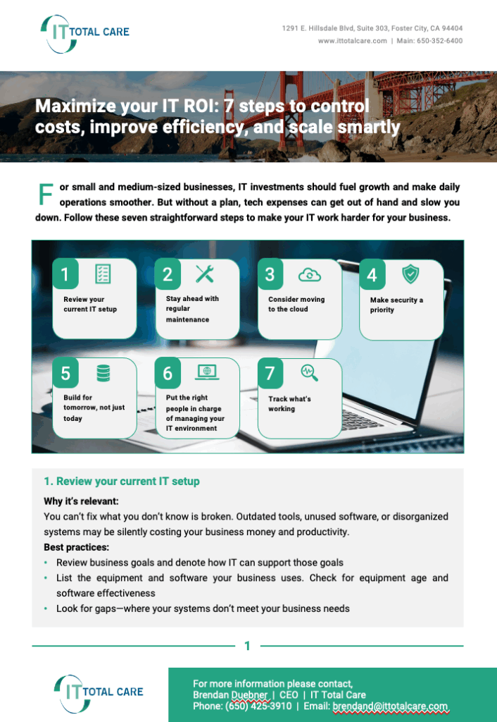 Managed IT & Cybersecurity Services | Bay Area | IT Total Care