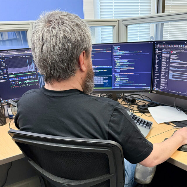 Secure data center protected by advanced cybersecurity measures