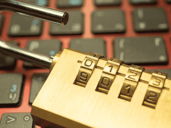 MacBook Air displaying password management and cybersecurity best practices. IT Total Care delivers managed IT services, endpoint protection, and secure technology solutions for small to mid-sized businesses in the San Francisco Bay Area.