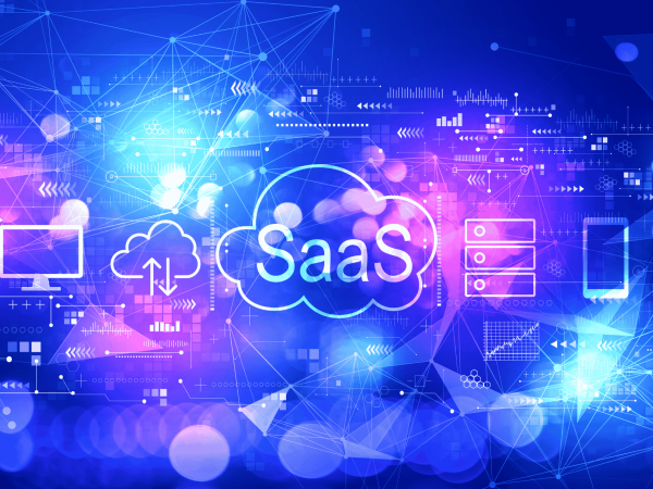 Futuristic SaaS technology illustration with digital hand and circuit chip. IT Total Care provides managed IT services, SaaS integration, and cloud security for small to mid-sized businesses in the San Francisco Bay Area.