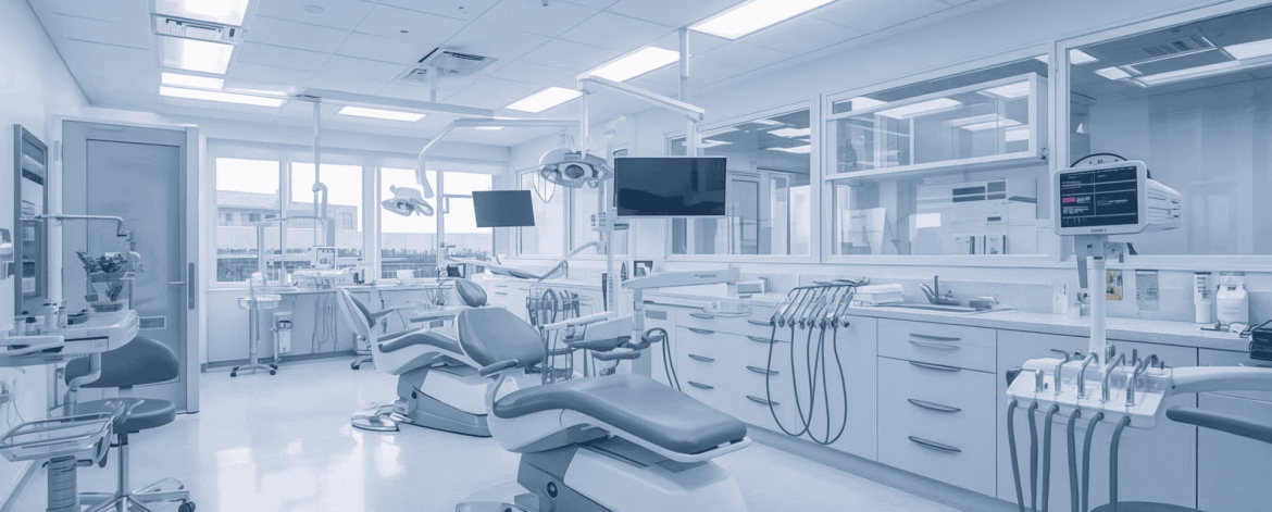 Modern dental office with advanced equipment – secure IT data backup and HIPAA-compliant technology solutions for Bay Area dental practices.