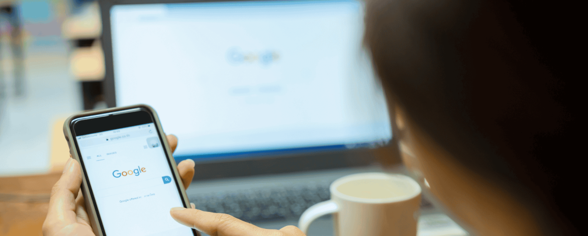 Tablet displaying Google Workspace services on a desk, illustrating cloud file access and collaboration during a Google Cloud migration.