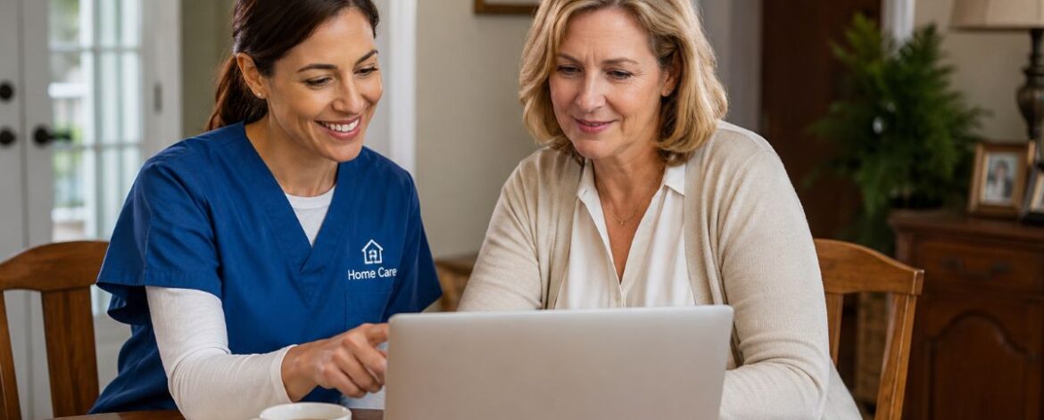 IT for Home Care Agencies Home care professional using IT to deliver better care.