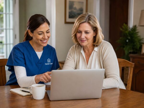 IT for Home Care Agencies Home care professional using IT to deliver better care.
